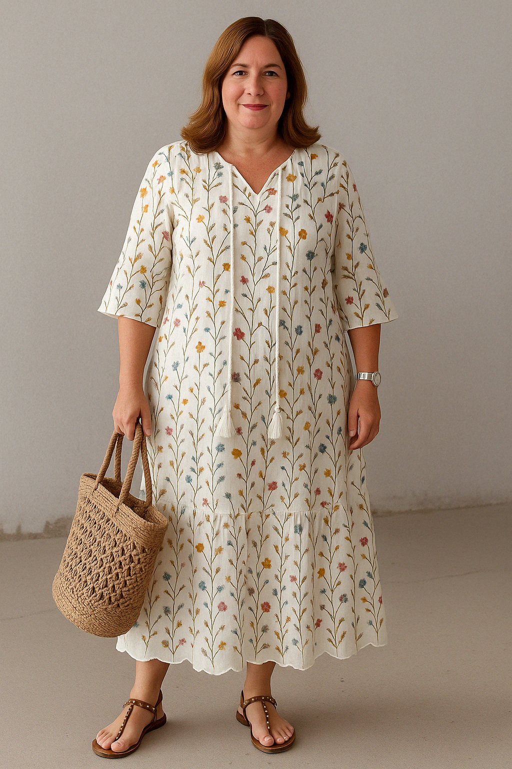 Boho Tummy Coverage Dress | CAT