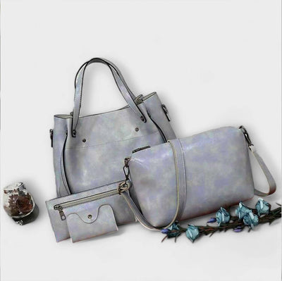 Lora - 4-piece Vintage Bag Set