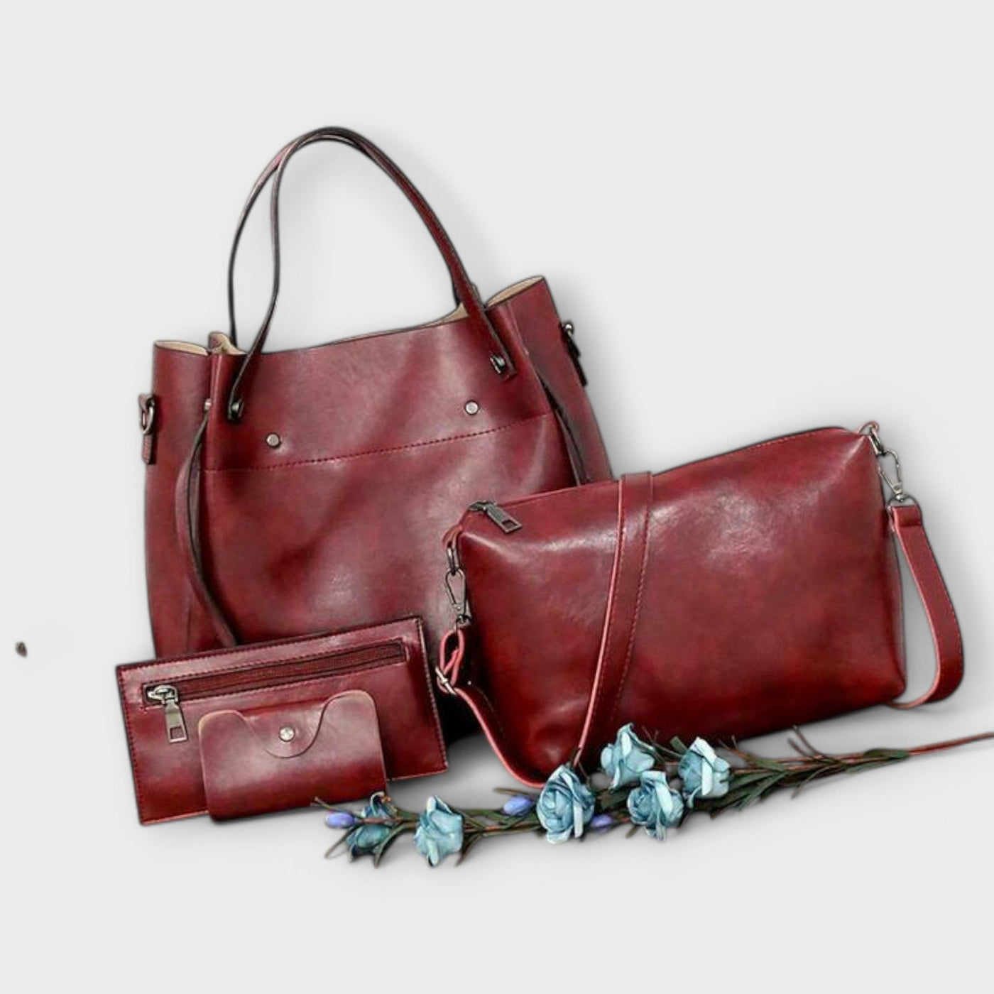 Lora - 4-piece Vintage Bag Set