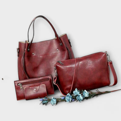 Lora - 4-piece Vintage Bag Set