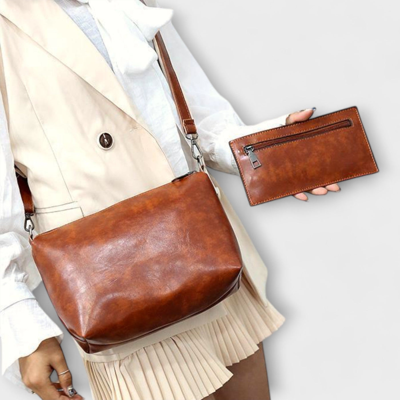 Lora - 4-piece Vintage Bag Set