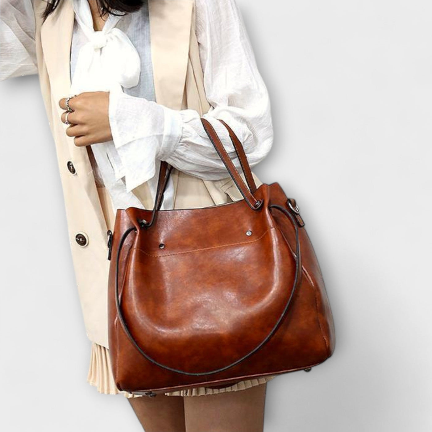 Lora - 4-piece Vintage Bag Set