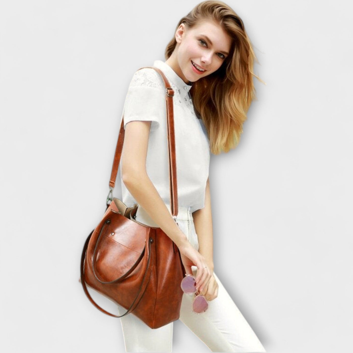 Lora - 4-piece Vintage Bag Set
