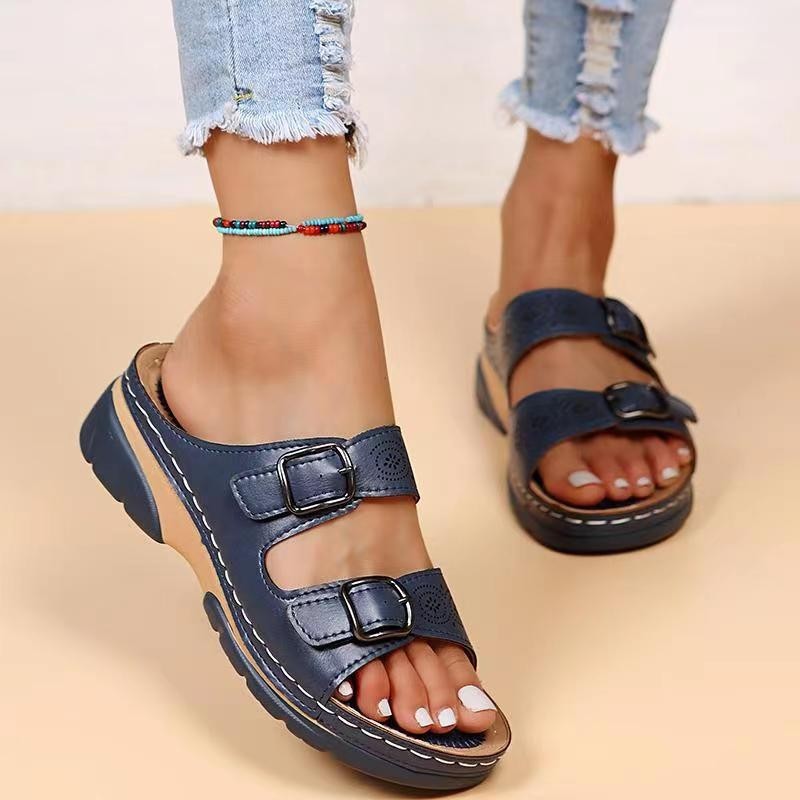 Tamsin - Double Knot Wedge Orthopaedic Sandals