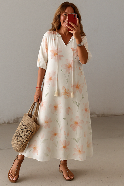 Boho Tummy Coverage Dress | CAT