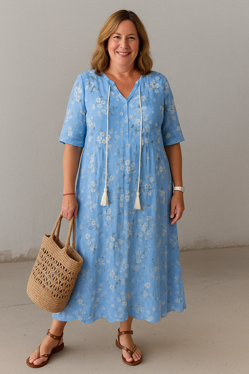 Boho Tummy Coverage Dress | CAT