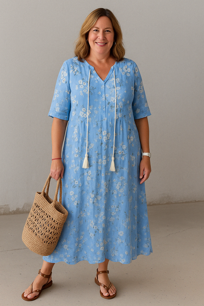 Boho Tummy Coverage Dress | CAT