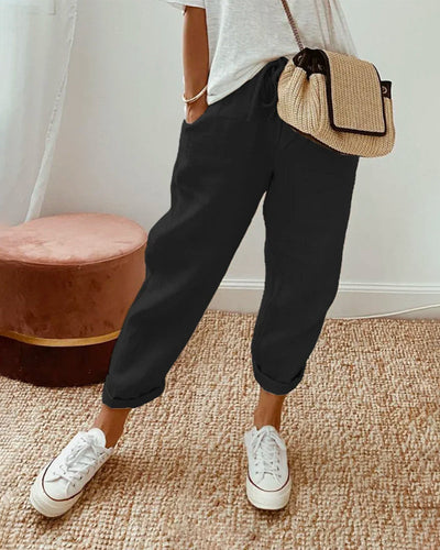 Carla | Elegant Cotton Pants