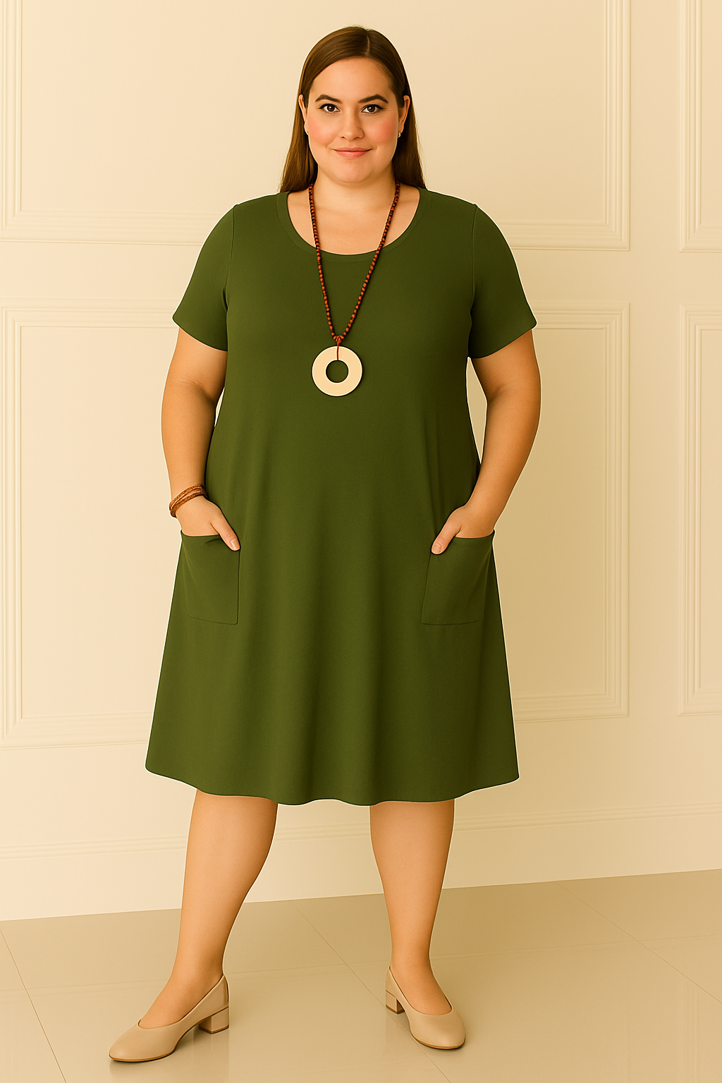 Casual Tummy Covering Dress | TORONTO
