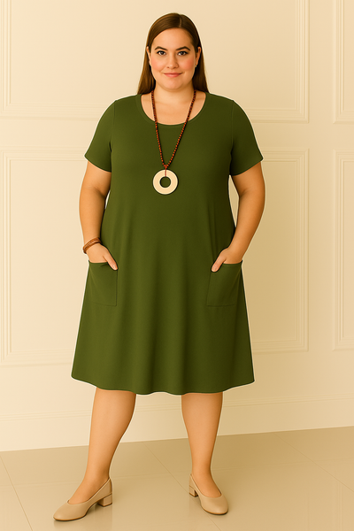Casual Tummy Covering Dress | TORONTO