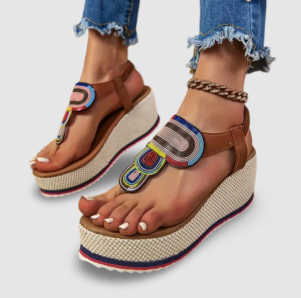Sable - Elastic Band Platform Orthopaedic Sandals