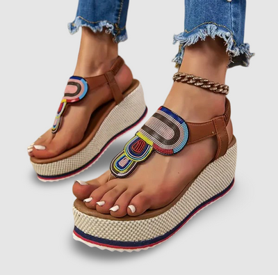 Sable - Elastic Band Platform Orthopaedic Sandals