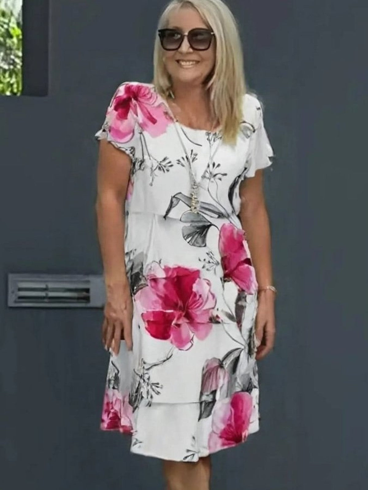 Aurela | Graceful Floral Elegance Dress