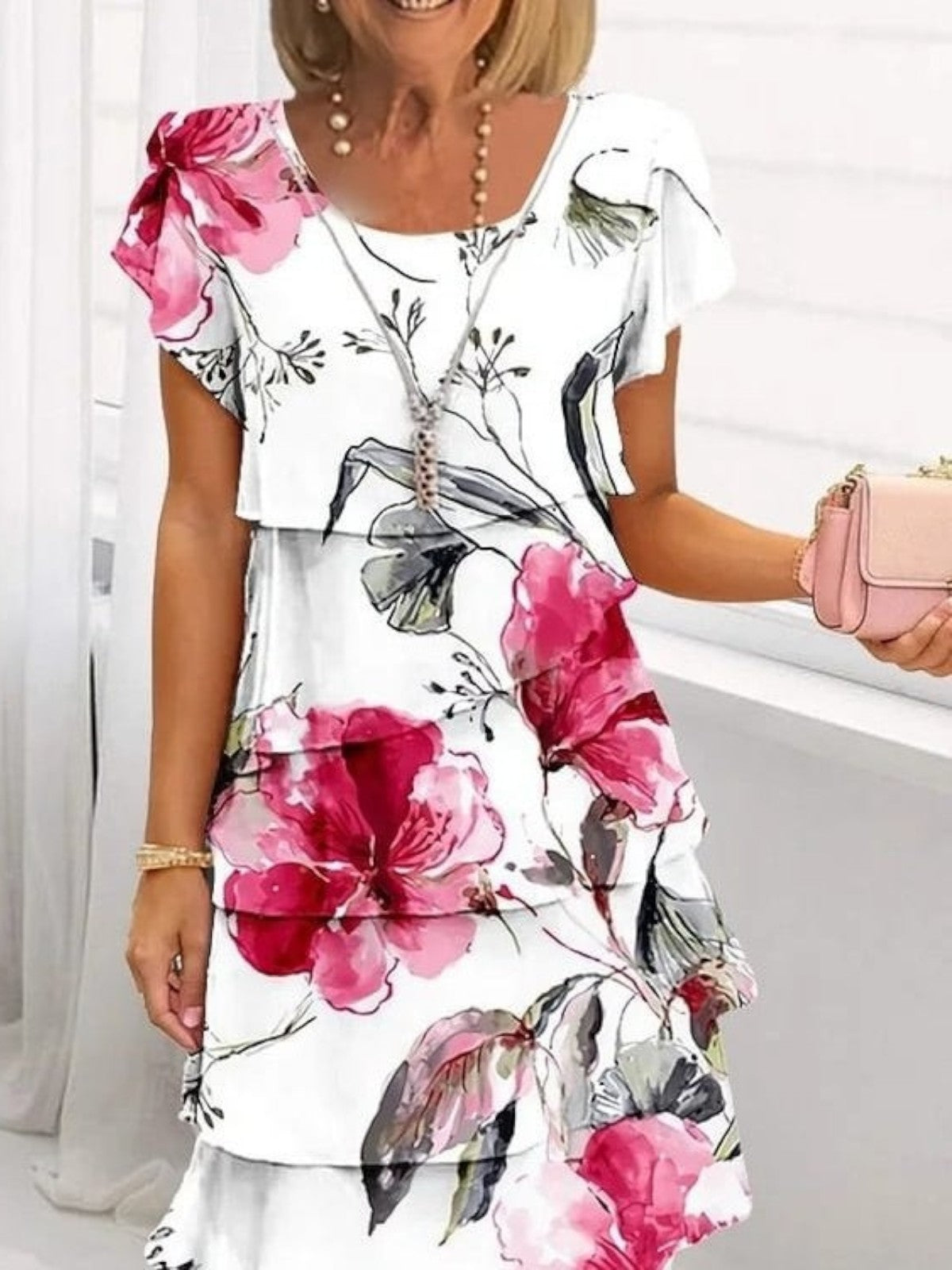 Aurela | Graceful Floral Elegance Dress