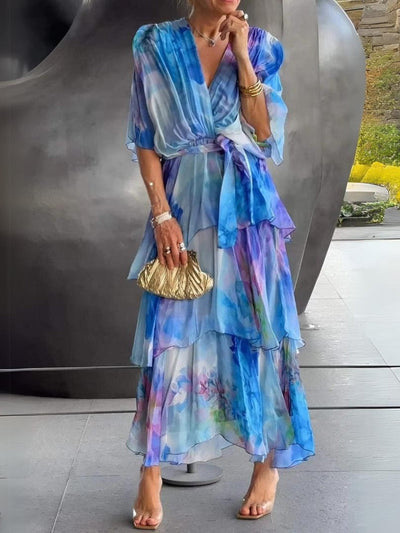 Aurela | Stunning V-Neck Dress