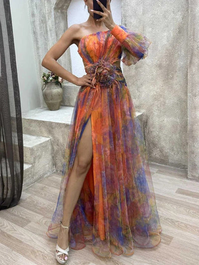 Aurela | Elegant Split Dress