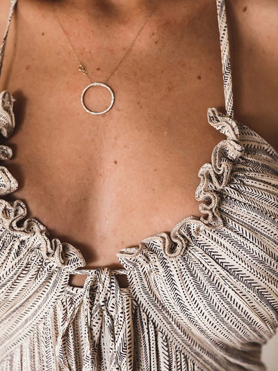 Aurela | Backless Halter Maxi Dress