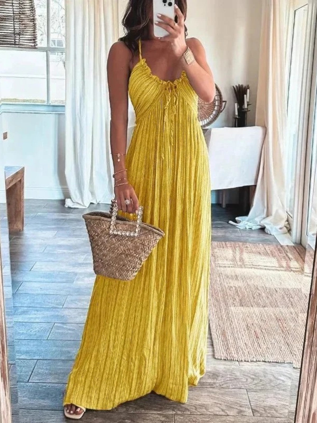 Aurela | Backless Halter Maxi Dress