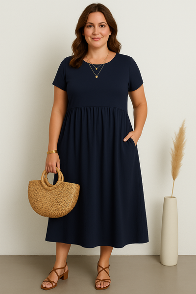 Casual Tummy Covering Dress | AMSTERDAM