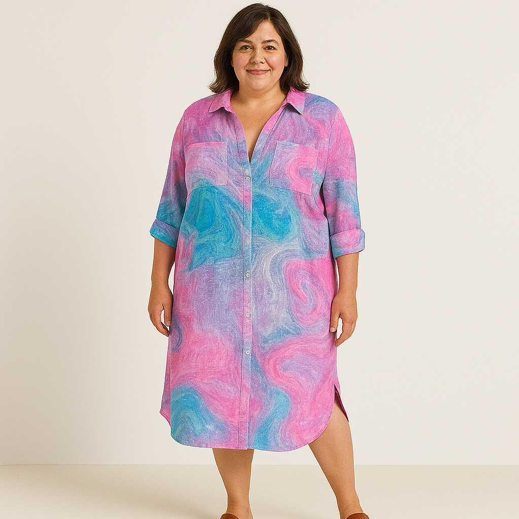 Bright Tummy Covering Dress | ZINNIA