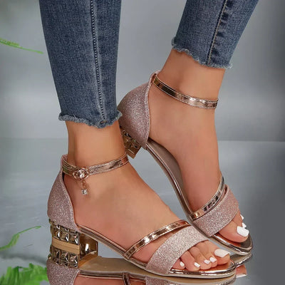 Lauren - Gold Chain Orthopaedic Sandals