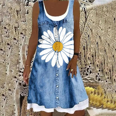 Neve™ - Elegant Denim Dress