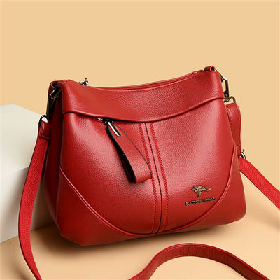 Savine - Soft Leather Messenger Bag