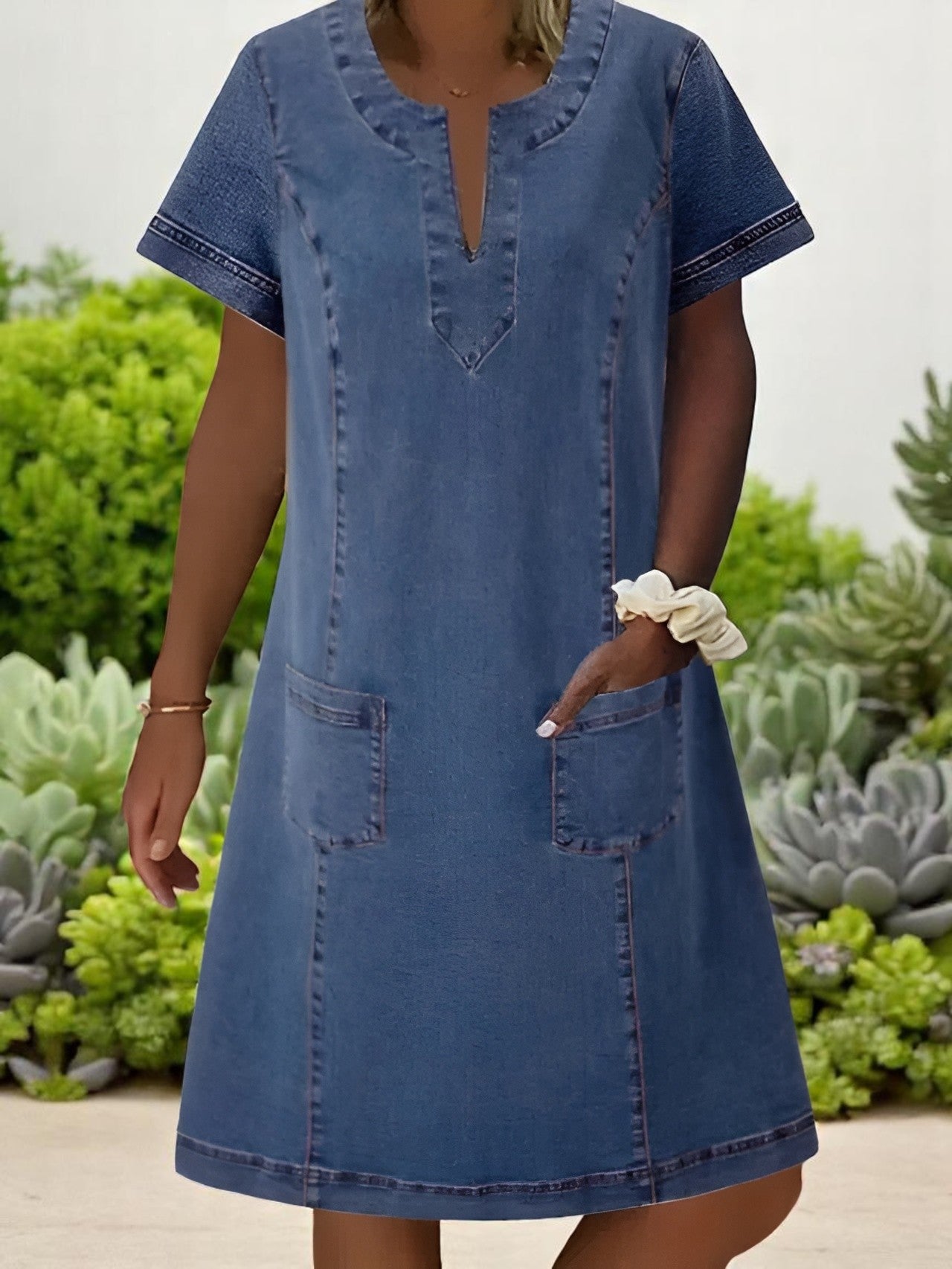 Faye™ - Soft Denim Dress