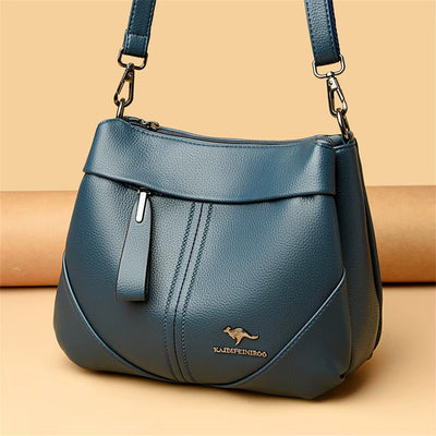 Savine - Soft Leather Messenger Bag