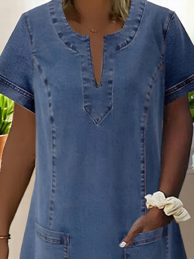 Faye™ - Soft Denim Dress