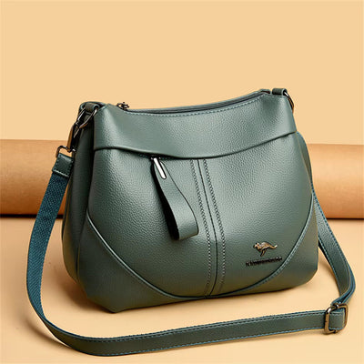 Savine - Soft Leather Messenger Bag
