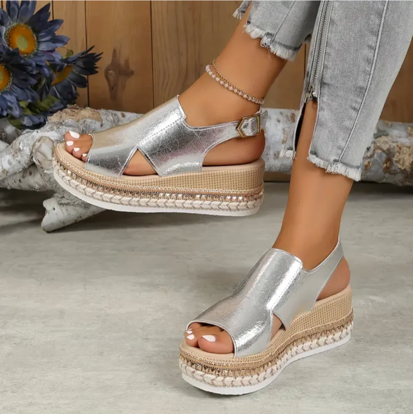 Blythe - Lightweight Wedge Orthopaedic Sandals