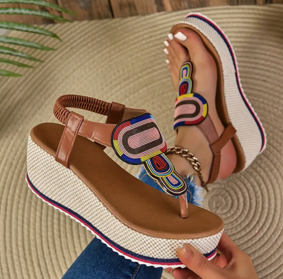 Sable - Elastic Band Platform Orthopaedic Sandals