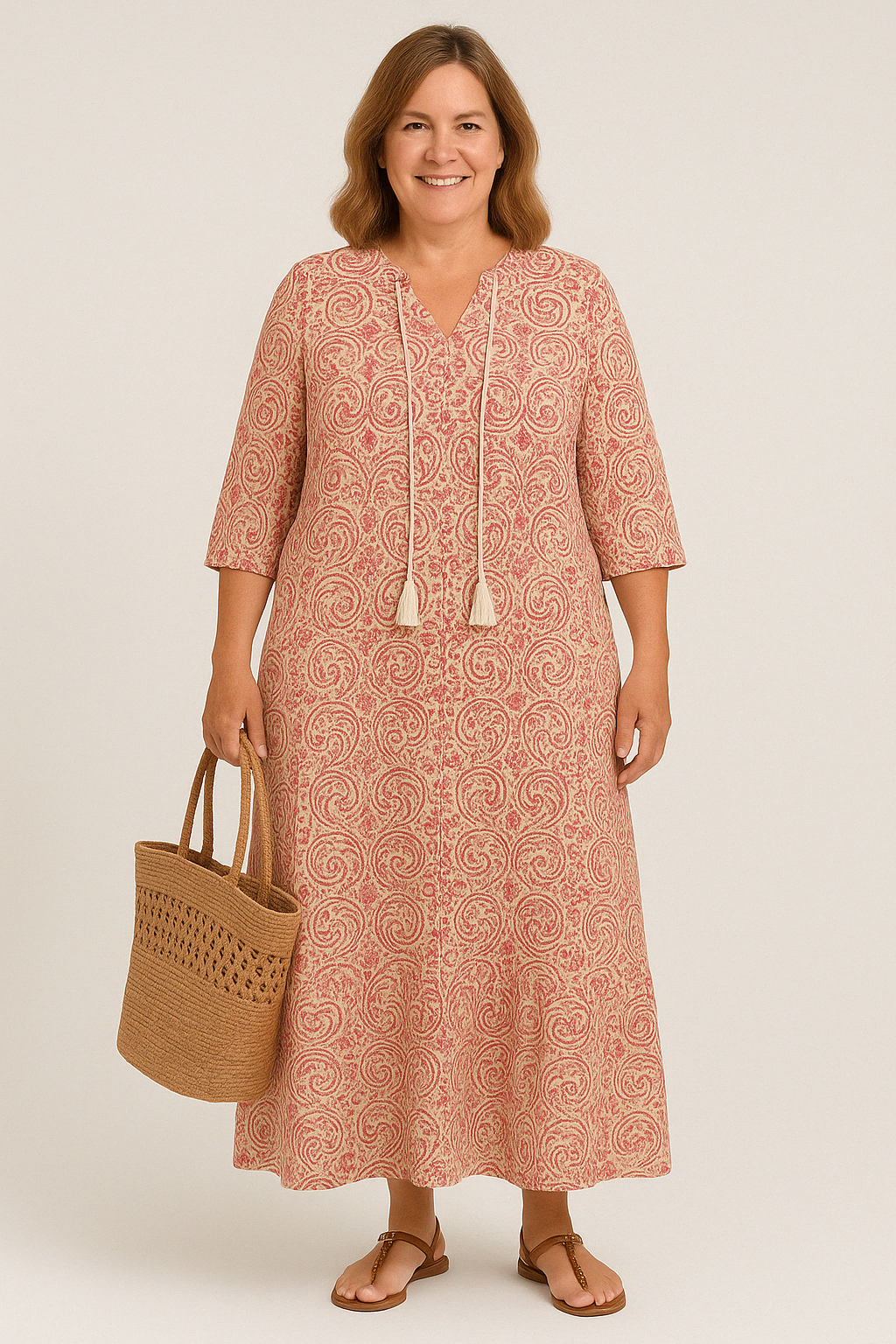 Boho Tummy Coverage Dress | CAT