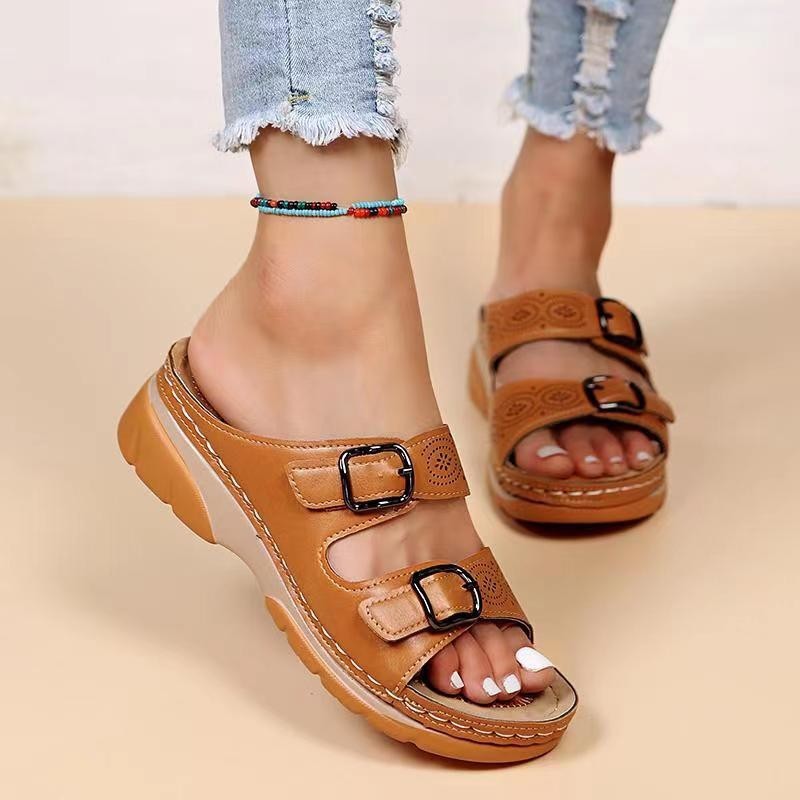 Tamsin - Double Knot Wedge Orthopaedic Sandals