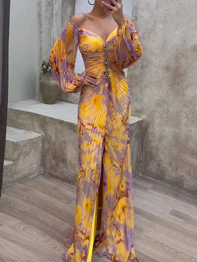 Aurela | Elegant V-Neck Dress