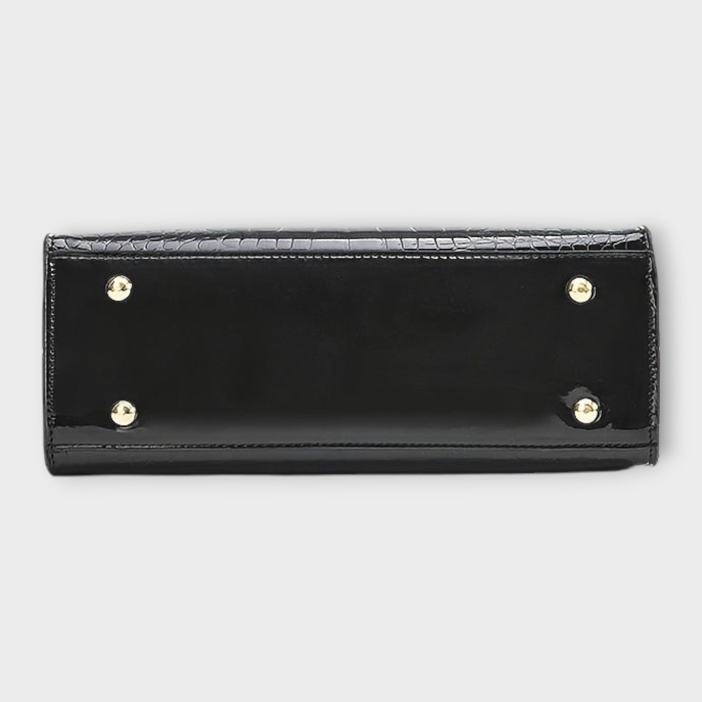 Lora - Shiny Crocodile Leather Pattern Handbag