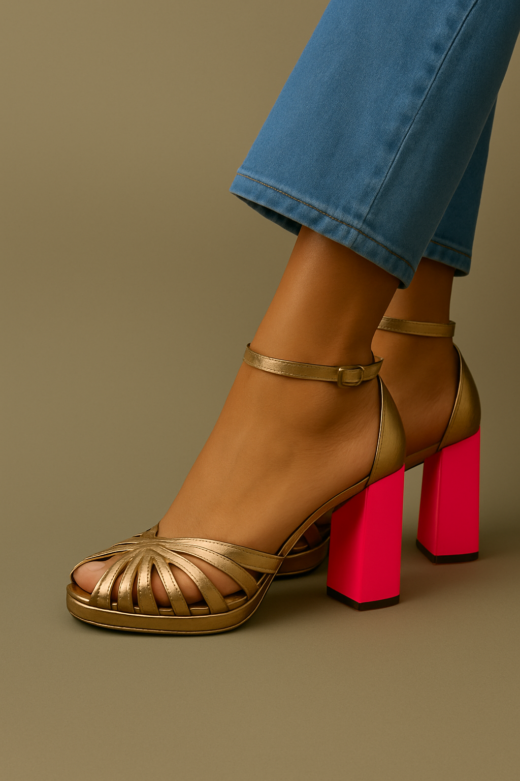 Milviana - Classy Pink Block Heel