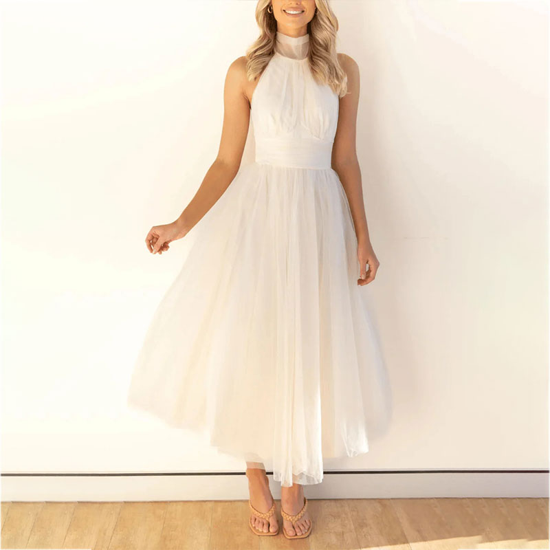 Aria - Turtleneck Spring Dress