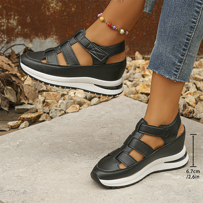 Larkin - Closed Toe Platform Orthopaedic Sandals